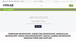 Desktop Screenshot of microscopesmanufacturer.com